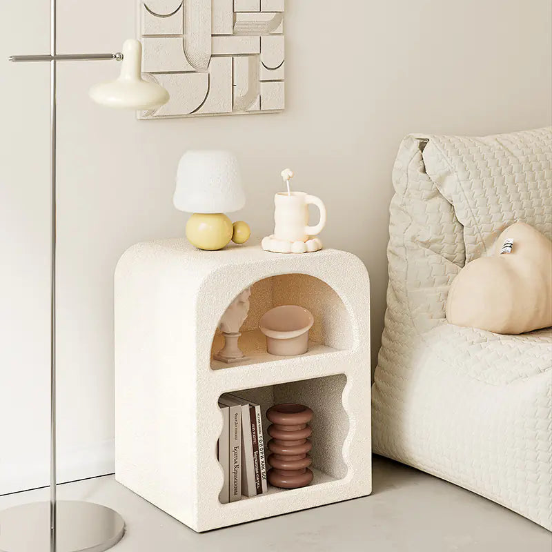 Eleanor Side Table in Cream Style (One Piece)